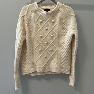 Jcrew cream wool Sweater